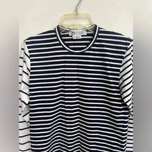 Comme des Garson Comme does Garson stripped Long Sleeve Top Size Medium - Picture 5 of 6